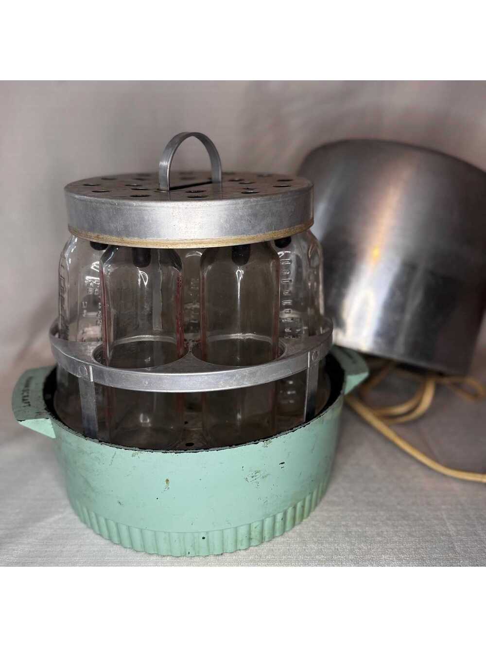 Vintage Hankscraft Bottle Sterilizer, Mint Green Mid Century Warmer, Retro Decor - Picture 3 of 10
